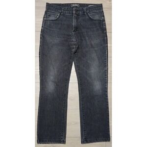 Jack of Spades High Roller Jeans Mens 34x29 Black Denim Comfort Fit Straight Leg